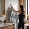 Damen-Bademantel, saugfähig, warm, klassisch, zum Binden, Produktbild-Vorschau 2