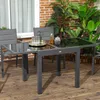 Outsunny Gartentisch Esstisch für Garten mit Klappbarer Produktbild-Vorschau 2
