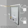 Diagram showing two options for powering a lighted mirror: plugging it into an outlet or hardwiring it. Anteprima dell’immagine prodotto