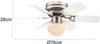Ventilatore da soffitto Ugo 76 cm Bianco / Grafite con luce Anteprima dell’immagine prodotto 13