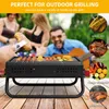 SunJas Holzkohlegrill Tragbar Klappgrill Koffergrill Produktbild-Vorschau 5