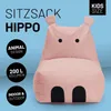 LUMALAND Animal Line Kindersitzsack Hippo - Pastell Pink Produktbild-Vorschau 2