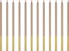 Candele di compleanno 14cm lisce set di 12 candele oro rosa Anteprima dell’immagine prodotto 2