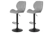 2er Set Barhocker Laila - Vintage Grau - Trompetengestell Produktbild-Vorschau 1