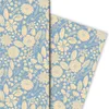Blumen Geschenkpapier zum Einpacken mit zarten Blüten, Produktbild-Vorschau 2