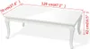 vidaXL Tavolino 115×65×42 cm bianco lucido Anteprima dell’immagine prodotto 6