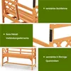 Arche de jardin avec banc intégré - Arche en bois pour Voir les images du produit 8