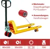 4 Stück Hubwagenrollen Polyurethan 80 x 100 mm, Achse 20 mm Produktbild-Vorschau 2