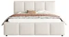 Lit rembourré 160 x 200 cm, beige bouclé, lit double avec Voir les images du produit 12