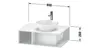 Waschtischunterbau D-NEO 1 of Fach 260x800x550mm graphit Produktbild-Vorschau 3