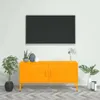 Mobili TV vidaXL giallo senape 105x35x50 cm in acciaio Anteprima dell’immagine prodotto 2
