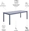 NATERIAL - Gartentisch rechteckig DORA - 6 bis 8 Personen - Produktbild-Vorschau 3