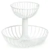 ZELLER Obst-Etagere 27416 mit zwei Ebenen, Metall, weiß, Produktbild-Vorschau 5