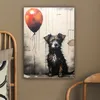 MuchoWow® - Leinwandbilder - Graffiti - Hund - Luftballon - Produktbild-Vorschau 5