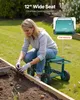 SucceBuy Gartenrollsitz mit Stauraum, belastbar bis 180 kg, Produktbild-Vorschau 3