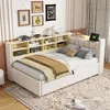 MODFU Lit Coffre 90x200 cm - Lit Simple avec Rangement Voir les images du produit 2