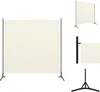 vidaXL 1 pezzo divisorio bianco crema 175x180 cm - Divisori Anteprima dell’immagine prodotto 1