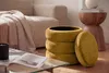 riess-ambiente Polsterhocker VOGUE 40cm senfgelb Samt Produktbild-Vorschau 7