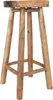 A wooden bar stool on a white background. Produktbild-Vorschau