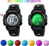 Alienwork Seven-color LED Digital Kinderuhr Jungen Mädchen Produktbild-Vorschau 2