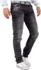 Cipo & Baxx Herren Slim Fit Jeans Stonewashed CD533 Grey Produktbild-Vorschau 6