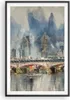 Gerahmtes Poster - Schwarzer Rahmen - London Aquarell Produktbild-Vorschau 1