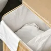 HOMCOM Faltbarer Bambus-Wäschekorb, handlicher 90 L Produktbild-Vorschau 8