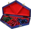 Schachspiel für drei Spieler (32x28cm) dreifarbig Produktbild-Vorschau 5