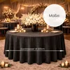 Runde matte Velours-Tischdecke in Schwarz Ø 320 cm – Produktbild-Vorschau 4