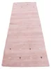 carpetfine Tapis de laine Gabbeh Uni couloir Rose 80x350 cm Voir les images du produit 3