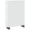 vidaXL Carrello portaoggetti stretto bianco 48x13x68 cm Anteprima dell’immagine prodotto 6