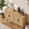 UnboxG Massivholz Sideboard 140x40x80 cm Eiche – 4 Türen Produktbild-Vorschau 8