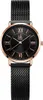 Alienwork Armbanduhr Damen Roségold Metall Mesh Armband Produktbild-Vorschau 1