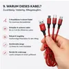 Câble de recharge 3 en 1 1,2 m USB vers USB-C Lightning Voir les images du produit 9