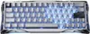 A top-down view of a gaming keyboard with blue backlighting. Produktbild-Vorschau