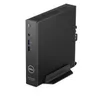 A black Dell OptiPlex 3000 Thin Client computer is shown standing upright on a black stand against a white background. Náhľad obrázku produktu