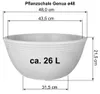 MePla - Pflanzschale Genua ø 48 cm grau Produktbild-Vorschau 4