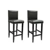vidaXL Tabouret de bar 2 pcs. noir similicuir Voir les images du produit 5