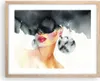 Gerahmtes Poster - Rahmen in heller Eiche - Aquarell Modell Produktbild-Vorschau 1