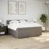 Boxspringbett mit Matratze Taupe 200x200 cm Stoff Produktbild-Vorschau 4