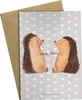 Mr. & Mrs. Panda babykarte Igel Liebe - Grau Pastell - Produktbild-Vorschau 1