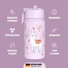 Trinkflasche Kinder Edelstahl mit Strohhalm, Thermosflasche Produktbild-Vorschau 3