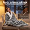 ZMH Elektrische Heizdecke 200x180cm Dunkelgrau Produktbild-Vorschau 8