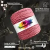 Makramee Garn 200m 3mm schmutziges Rosa | Naturliche Stark, Produktbild-Vorschau 2
