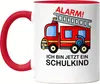 Alarm Ich Bin Jetzt Ein Schulkind Tasse Rot Rotes Produktbild-Vorschau 1