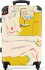 NoBoringSuitcases.com® Großer Koffer - Frau - Kunst - Produktbild-Vorschau 1