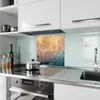 Küchenrückwand Spritzschutz Glas mit Motiv Aquarellkunst 40 Produktbild-Vorschau 2