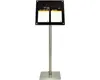 LED Informations-Display mit Tischfuß Acrylic schwarz 2x Produktbild-Vorschau 2