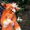 Plush Doll Toy Labyrinth Worm Red Hairy Big Mouth Monster Produktbild-Vorschau 2
