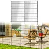 Gartenzaun 5 Paneele 3,5 m, 101 cm H x 71 cm B, Metall, schwarz Productafbeelding-voorbeeld